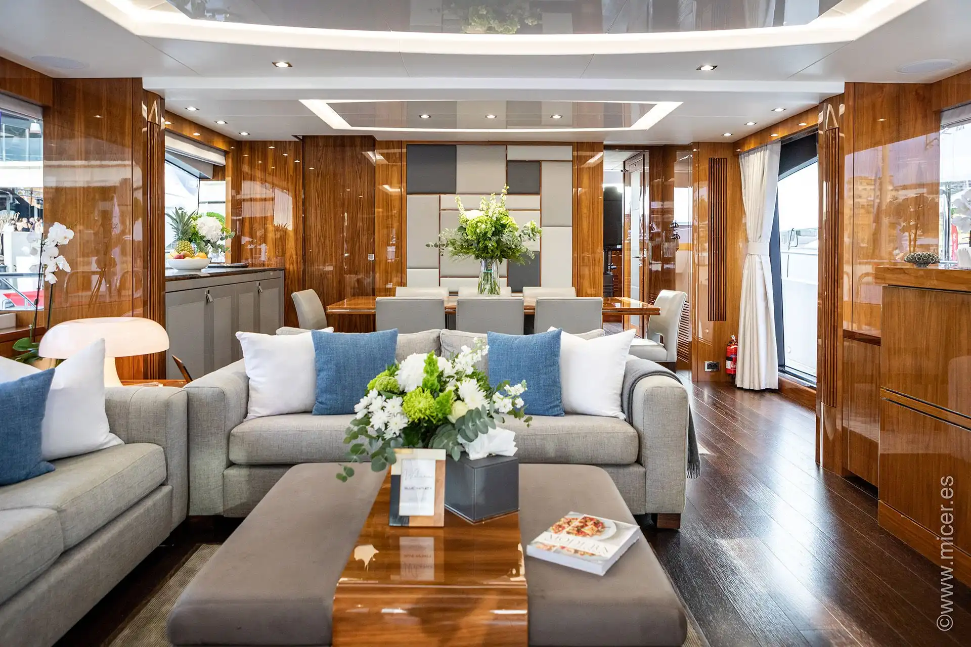 Main deck of the Sunseeker 86