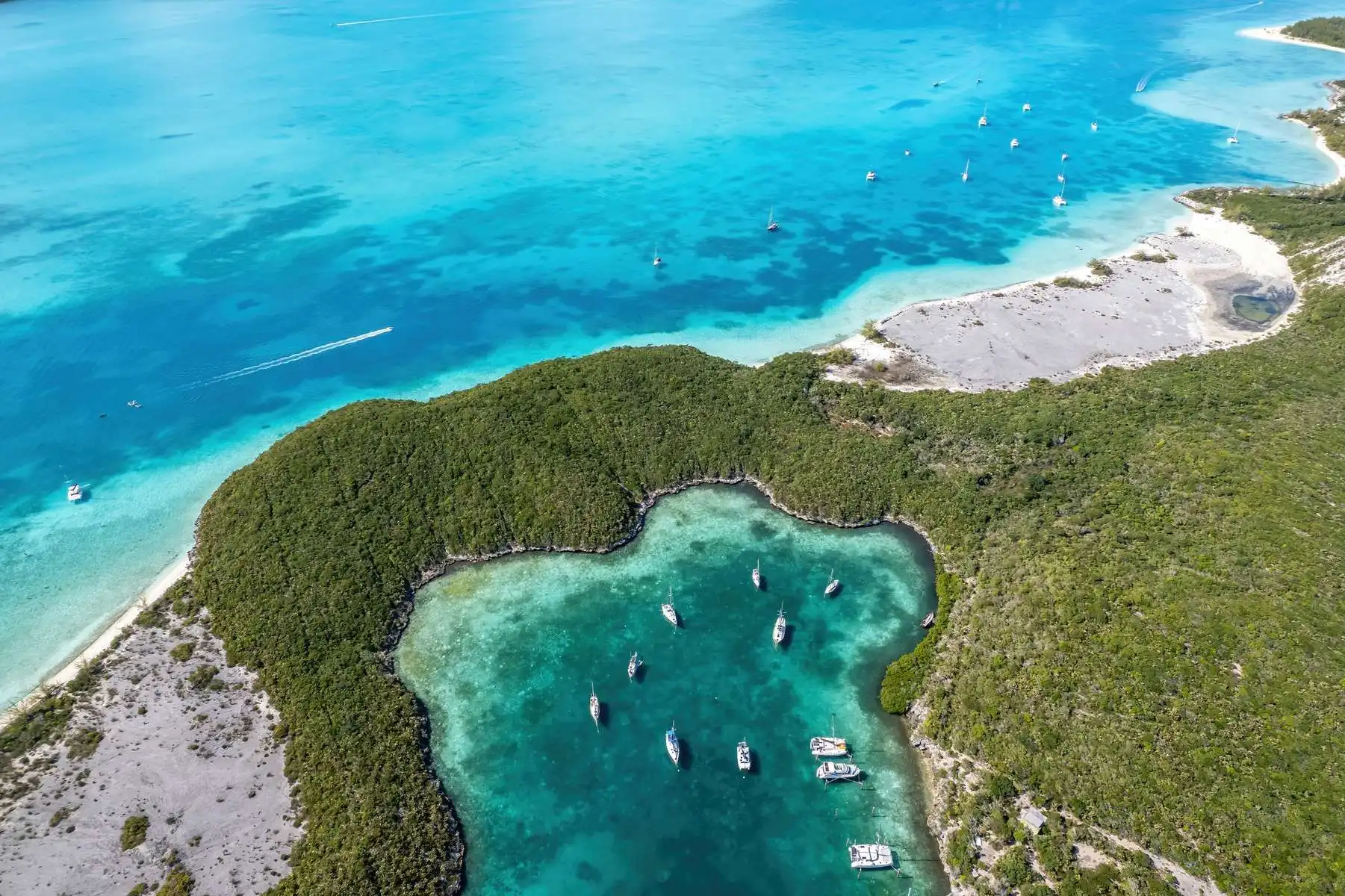 top view bahamas coast