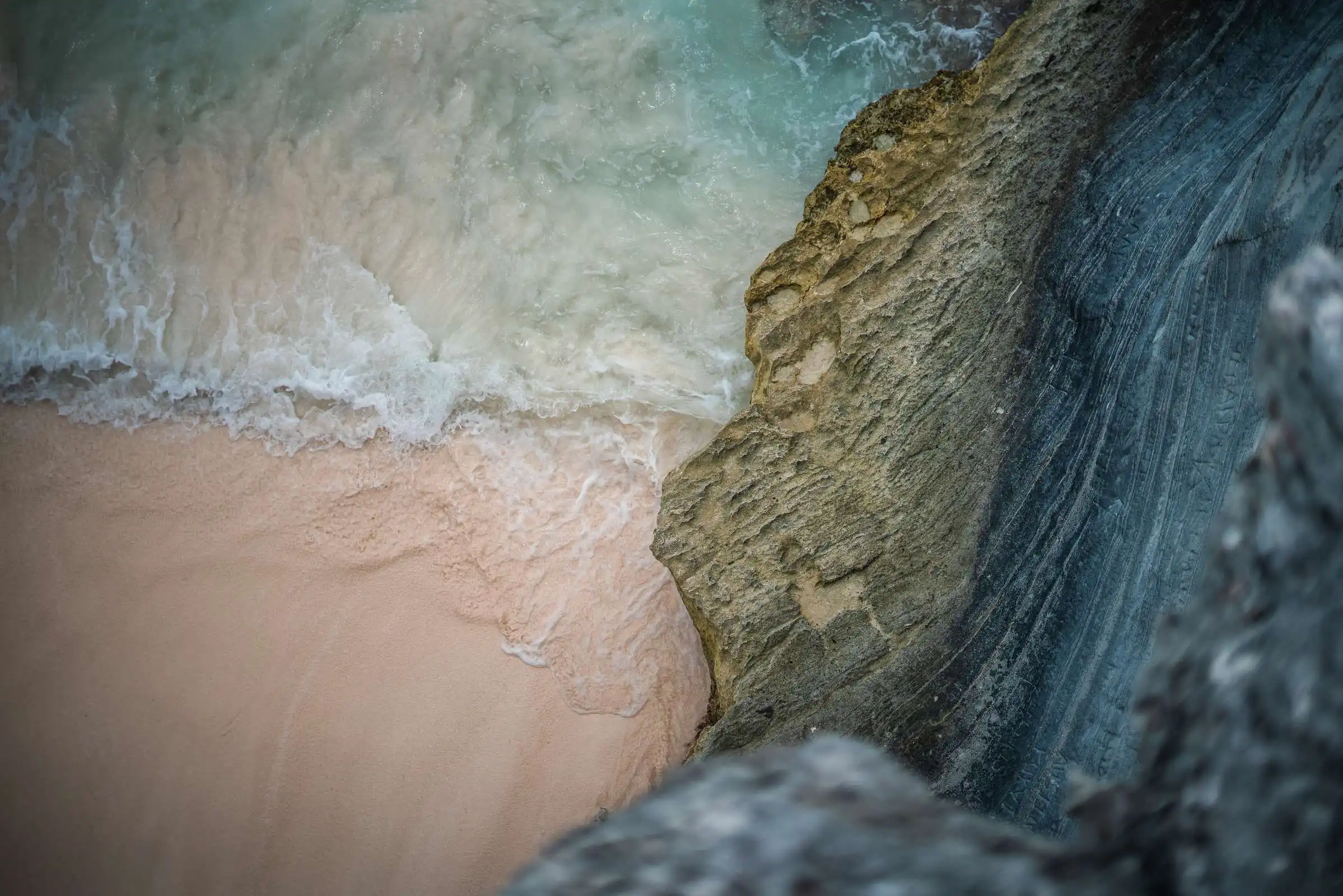 beach aerial shot