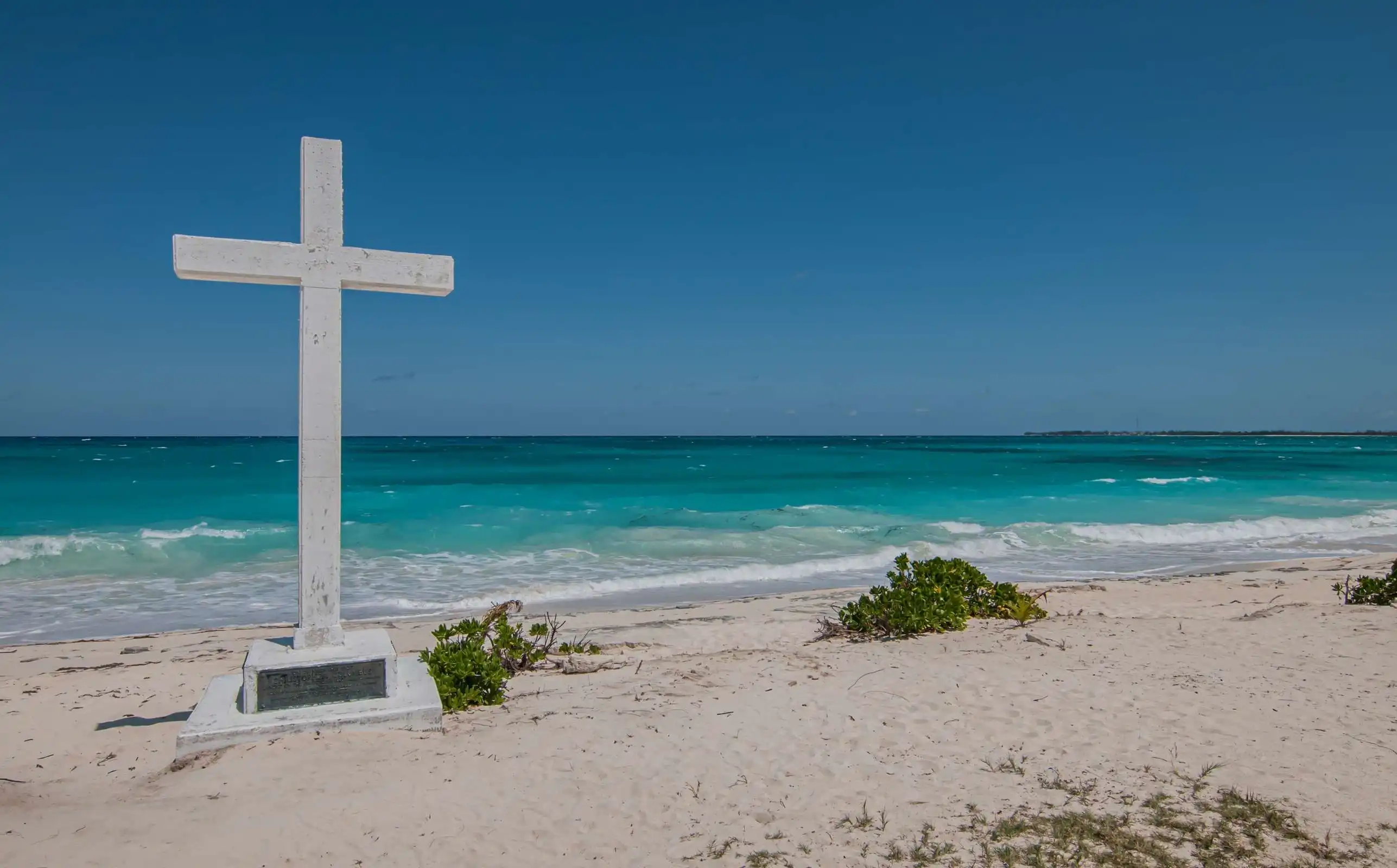 cross at the beach