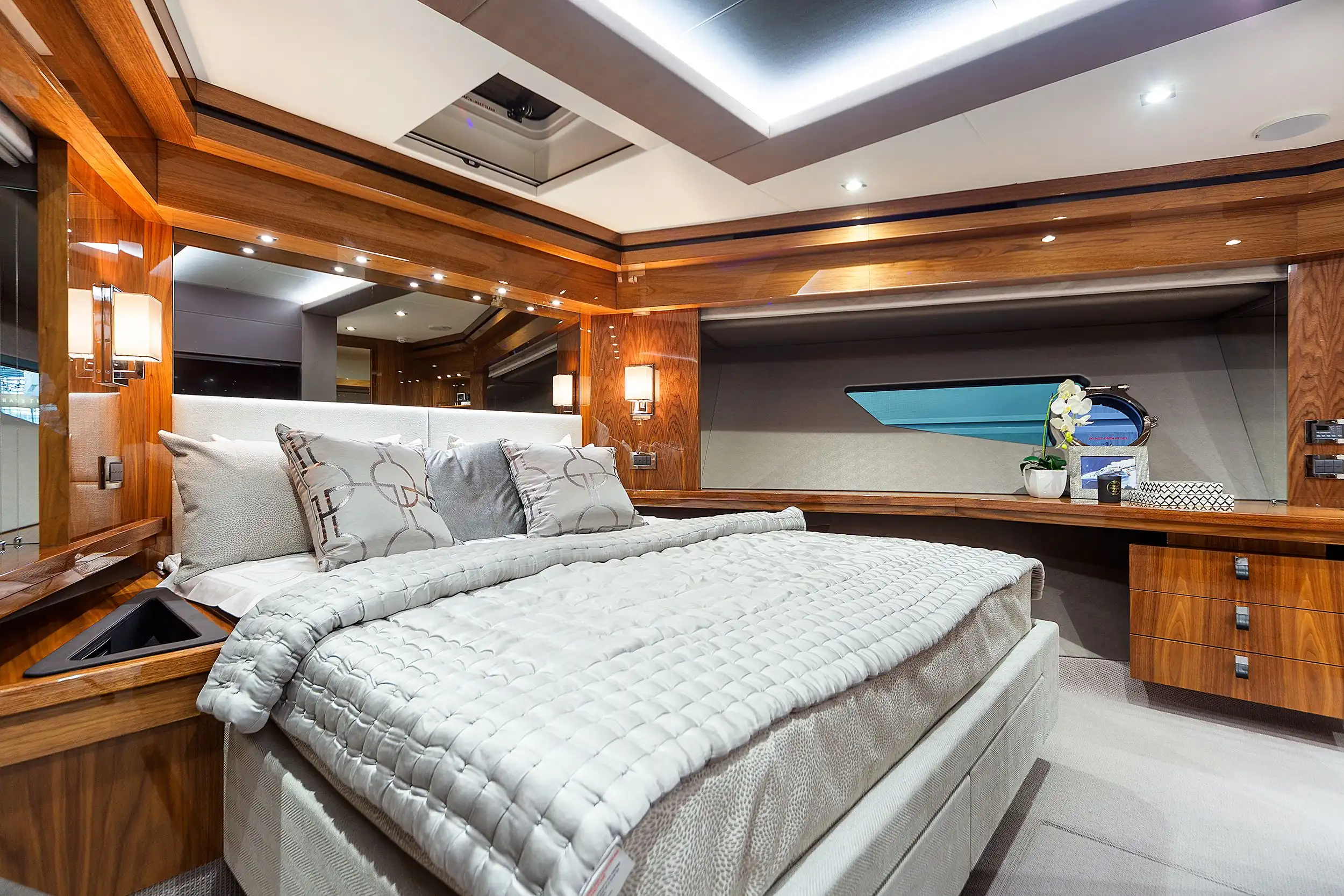 Master bathroom of the Sunseeker 86