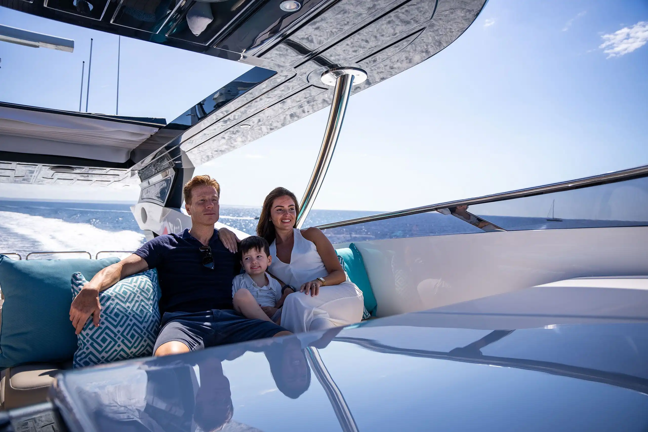 Family onboard of the Signature 95